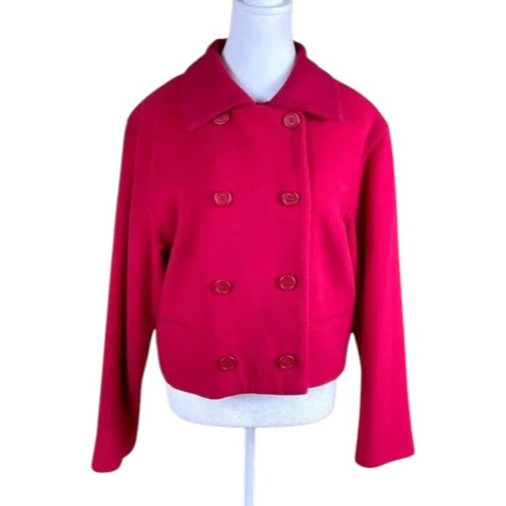 Finity Peacoat Wool Cashmere Cropped Red (8)